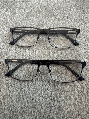 Foster Grant Men's Gunmetal Gray Readers Set (+2.00&+2.50)